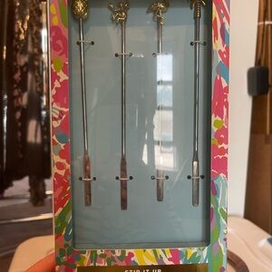 Lilly Pulitzer Pink and Green Kitchen Tools Set